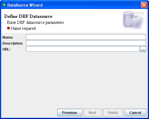 DBF DataSource Wizard