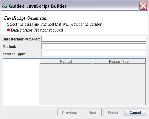 Guided JavaScript Builder