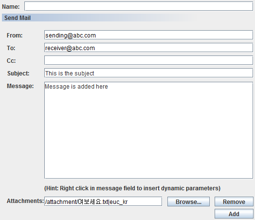 Encoding in Attachment of SendMail task
